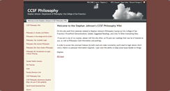 Desktop Screenshot of ccsfphilosophy.editme.com